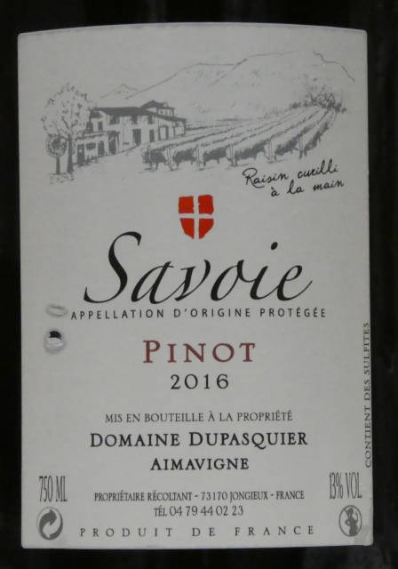 Savoie Pinot Noir