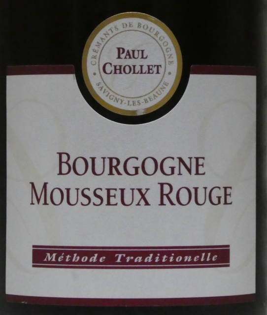 Bourgogen Mousseux Rouge Paul Chollet