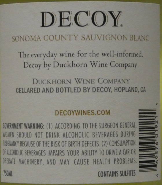 Decoy Sonoma Country Sauvignon Blanc