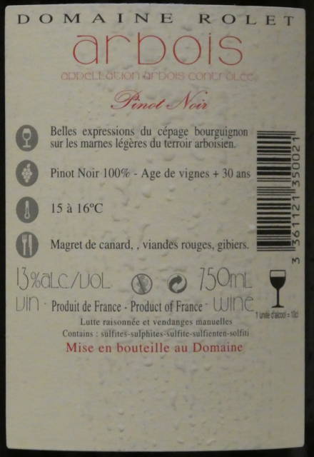 Arbois Pinot Noir